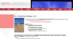 Desktop Screenshot of njboatingcollege.com